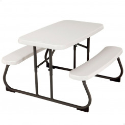 Children's table Lifetime Cream Folding Picnic 82.5 x 53.5 x 90 cm Steel Plastic