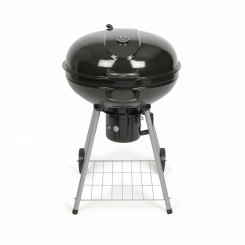 Charcoal grill with lid and wheels Livoo DOC270 Black Metal Round