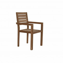 DKD Home Decor Pruun Tiikpuu garden chair 58 x 48 x 91 cm (58 x 48 x 91 cm)