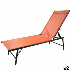 Регулируемое кресло для отдыха Aktive Orange 180 x 35 x 49 см (2 шт.)