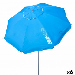Зонт от солнца przeciwsłoneczny Aktive UV50 Ø 200 см, синий, полиэстер, алюминий, 200 x 198,5 x 200 см (6 шт.)