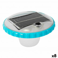 Floating solar light lamp for swimming pools Intex 16.8 x 10.8 x 16.8 cm (8 Units)