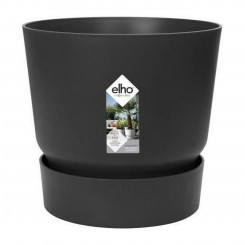 Plant pot Elho Greenville Black Plastic Round Round Ø 30 cm Ø 29.5 x 27.8 cm