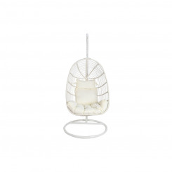Hanging garden chair DKD Home Decor White Metal Aluminum synthetic rattan 94 x 100 x 196 cm