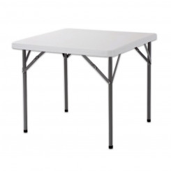 Folding folding table White HDPE 87 x 87 x 74 cm