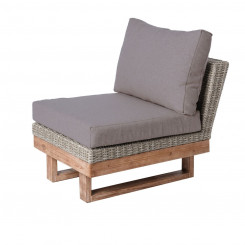Garden sofa Patsy Modular Gray Wood Rattan 66 x 89 x 64.5 cm