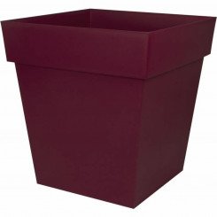 Plant pot Ecolux 49.5 x 49.5 x 52.5 cm Dark red Plastic Square Modern