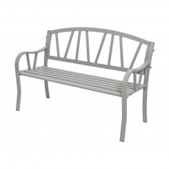 Bench with back Gray Iron (123 X 53 X 86 cm)