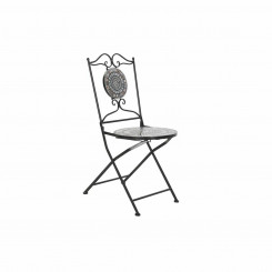 DKD Home Decor Keraamiline Must Rauatöö garden chair (42 x 50 x 90 cm)