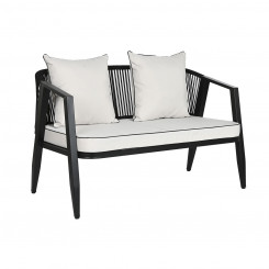 Столовый комплект из трех человек с креслом Home ESPRIT Black Crystal Steel 123 x 66 x 72 см
