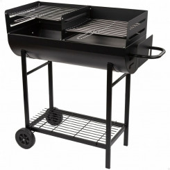 Charcoal grill with wheels Active Plastic Enameled metal 97 x 96 x 42 cm Black