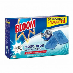Репелленты от комаров обыкновенный и тигровый Henkel Bloom сменные 30 шт.