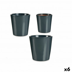 Set of pots Anthracite Clay (6 Units)