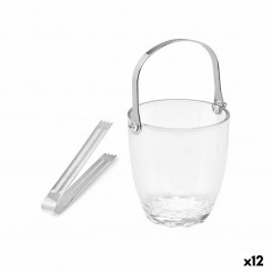 Ice Bucket Transparent Metal Glass 800 ml (12 Units)