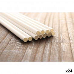 Straws Algon Cardboard White 25 Pieces, parts 24 Units