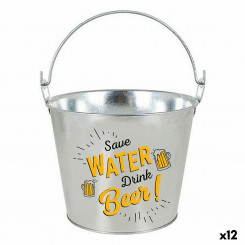 Ice bucket with handle and aluminum bottle opener Privilege 5 L 23 x 17 x 18 cm (12 Units)