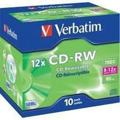 CD-RW Verbatim 10 ühikut 700 MB 12x