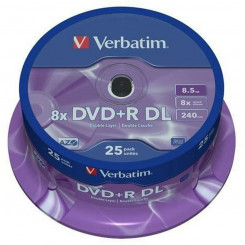 DVD-R Verbatim 25 шт. 8,5 ГБ 8x