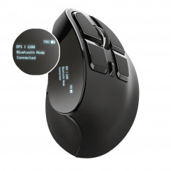 Wireless Mouse Trust Voxx Bluetooth Rechargeable Ergonomic Vertical Black 2400 dpi