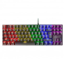 Keyboard Mars Gaming MK80 Spanish Qwerty Black RGB