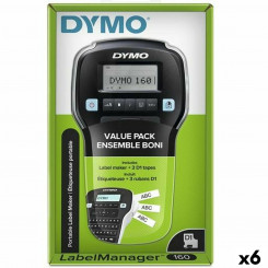 Electric Label Maker Dymo LM160 Black 1,2 mm 6 Units