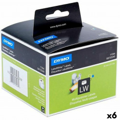 Roll of Labels Dymo 32 x 57 mm Black White 1000 Pieces (6 Units)