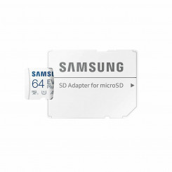 Micro SD Memory Card with Adaptor Samsung MB-MC64KAEU 64 GB