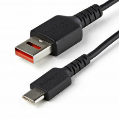 USB A–USB C kaabel Startech USBSCHAC1M Must