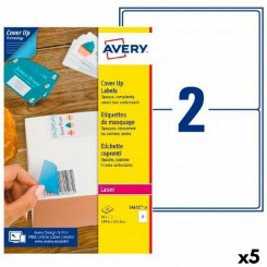 Этикетки для принтера Avery L4611 199,6 x 143,5 мм Белые 25 листов (5 шт.)