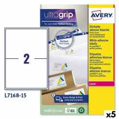Printer Labels Avery L7168 199,6 x 143,5 mm White 15 Sheets (5 Units)
