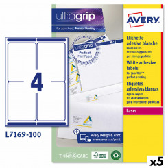 Этикетки для принтера Avery L7169 99,1 x 139 мм Белые 100 листов (5 шт.)