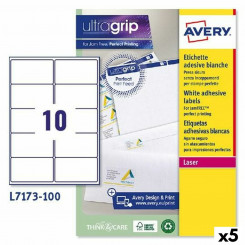 Printer Labels Avery L7173 99,1 x 57 mm White 100 Sheets (5 Units)