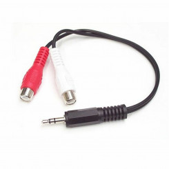 Audio Jack to RCA Cable Startech MUMFRCA Black 0,15 m