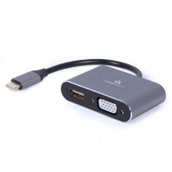 Адаптер USB-VGA/HDMI GEMBIRD A-USB3C-HDMIVGA-01