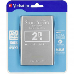 External Hard Drive Verbatim Store 'n' Go  2 TB USB 3.0 HDD