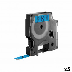 Laminated Tape for Labelling Machines Dymo D1 40916 LabelManager™ Black Blue 9 mm (5 Units)
