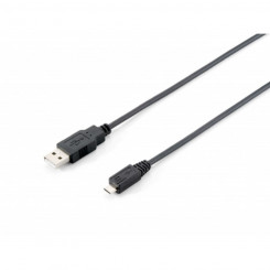 Cable Micro USB Equip 128523 Black 1,8 m