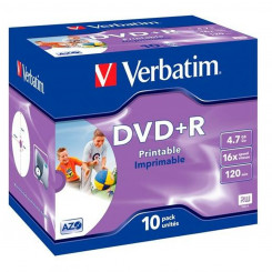 DVD+R Verbatim 10 ühikut 16x 4,7 GB