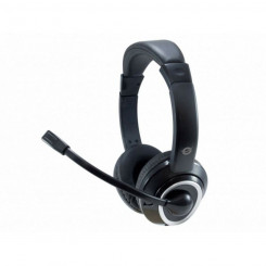 Headphones with Microphone Conceptronic POLONA02B Black