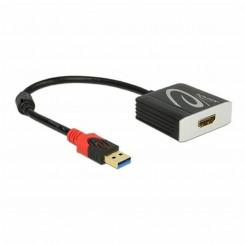 USB 3.0 to HDMI Adapter DELOCK 62736 20 cm Black