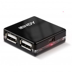 USB-концентратор LINDY 42742 Черный
