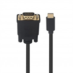 USB C-VGA-adapter Ewent EC1052 must 1,8 m