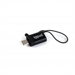 Адаптер USB C-USB iggual IGG318409 Черный
