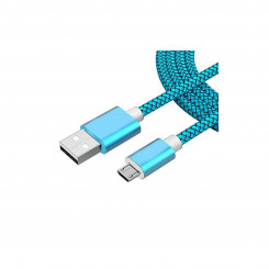 USB Cable to micro USB Wirboo W607 Blue 2,5 m