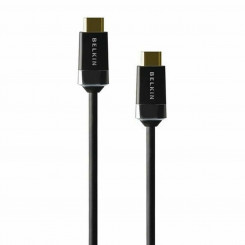 HDMI kaabel Belkin HDMI0018G-2M 2 m must kuldne