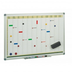 Magnetic board Faibo White 60 x 90 cm Weekly Planner