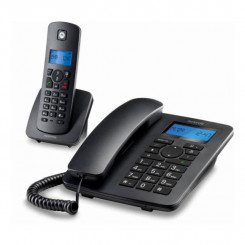 Стационарный телефон Motorola C4201 Combo DECT (2 шт.) Черный