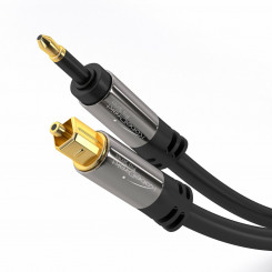 Audio cable KabelDirekt 384 3 m Black (Refurbished A+)