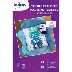 Printer Paper Avery Textile Transfer A4 15 Sheets