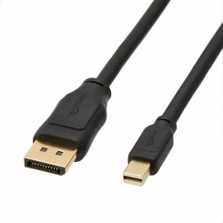 Mini DisplayPort to DisplayPort adapter Amazon Basics HL-007270 must 900 cm (renoveeritud A+)